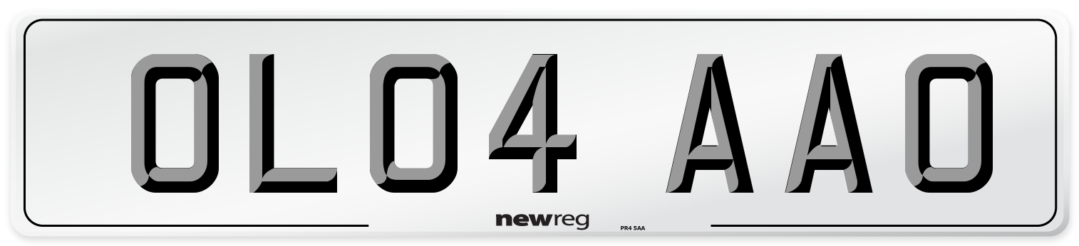 OL04 AAO Number Plate from New Reg